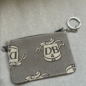 Dooney & Bourke Canvas Signature Pouch Brown NWOT